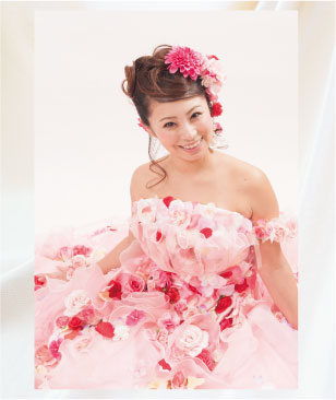 お花のドレスで結婚写真（フォトプラン）